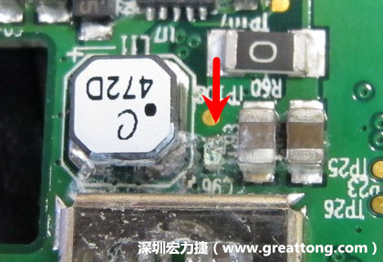 電路板疑似腐蝕氧化，懷疑電流異常過(guò)熱造成