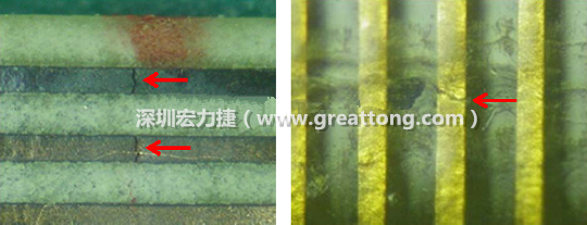 如果擔(dān)心這個(gè)方法可能對(duì)弄斷銅箔線路，也可以試著將銅箔線路旁沒(méi)有銅箔的位置切開(kāi)，然后試著撕開(kāi)剝離外層護(hù)膜(cover film)，達(dá)到相同的目的