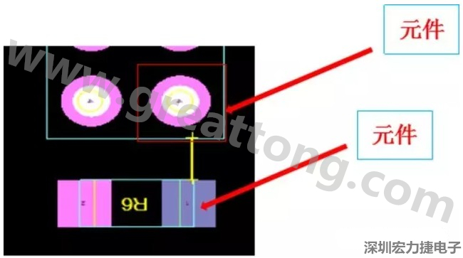 PCBA DFM問(wèn)題實(shí)例2：元件距離太近，組裝干涉 