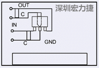 圖3：降壓電路的PCB設(shè)計(jì)示例。