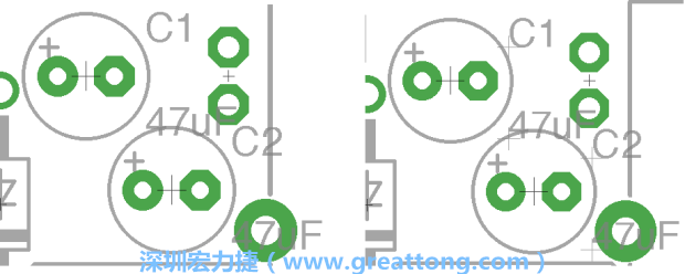 如果你尚未使用「分離工具（Smash Tool）」將所有的名稱和量值標(biāo)簽從各自對應(yīng)的元件上分離，你將會發(fā)現(xiàn)你無法從元件上獨立地移動一個尚未進(jìn)行分離的標(biāo)簽（如左下圖所示），但是對于已經(jīng)執(zhí)行過分離的元件（如右下圖所示）來說，它們的標(biāo)簽都可以獨立地操作。
