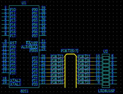 圖29 完成匯流排連接線(xiàn)